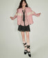 Color Block Faux Leather Jacket